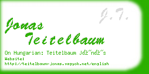 jonas teitelbaum business card